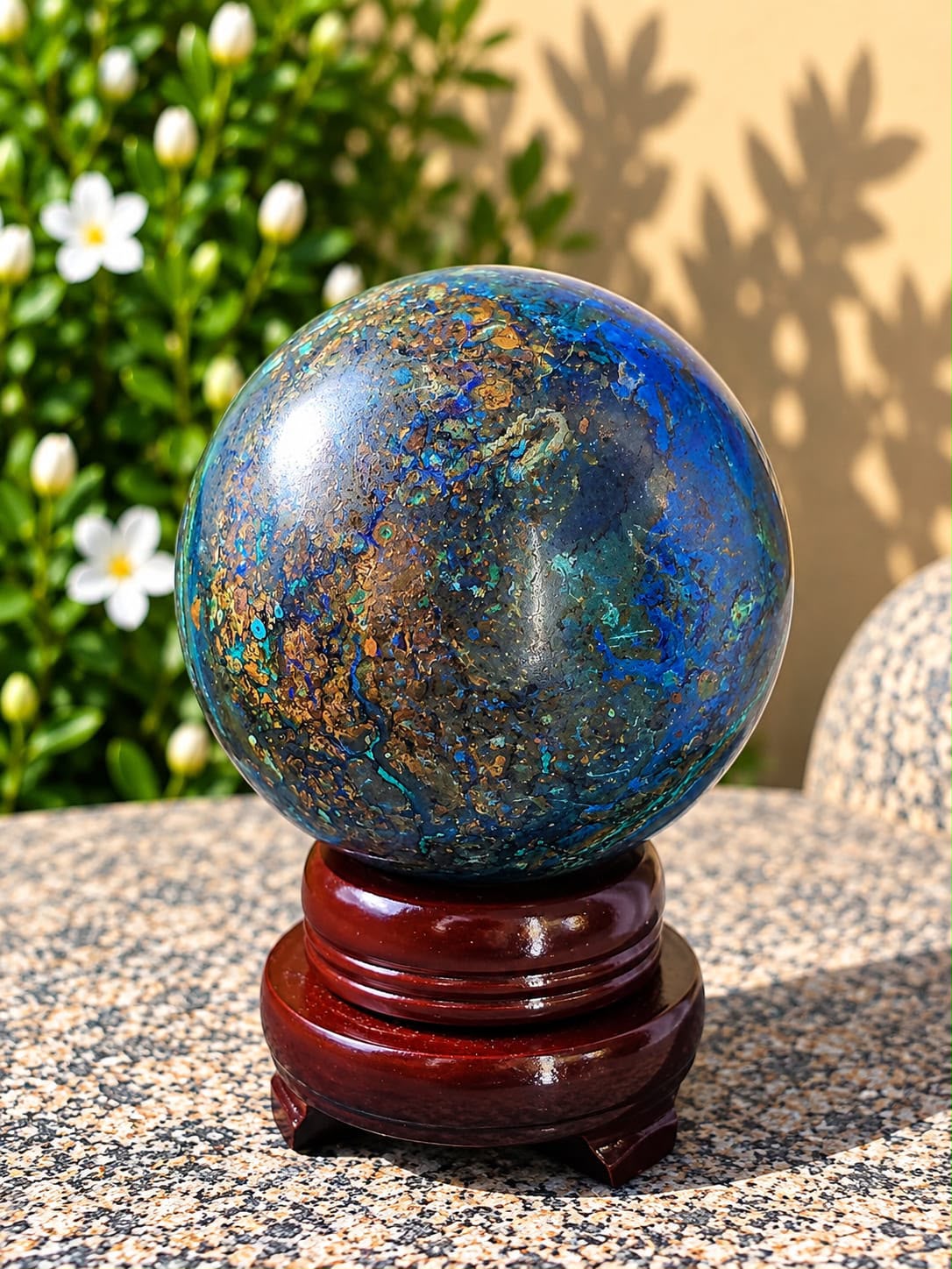 Sfera Malachite Azzurrite